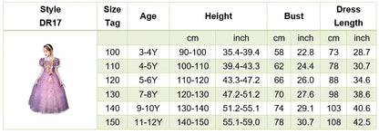 Robe de princesse pour filles, robe d'anniversaire à volants pour enfants, robe de Noël pour enfants,  spectacle, robes de cosplay fantaisie