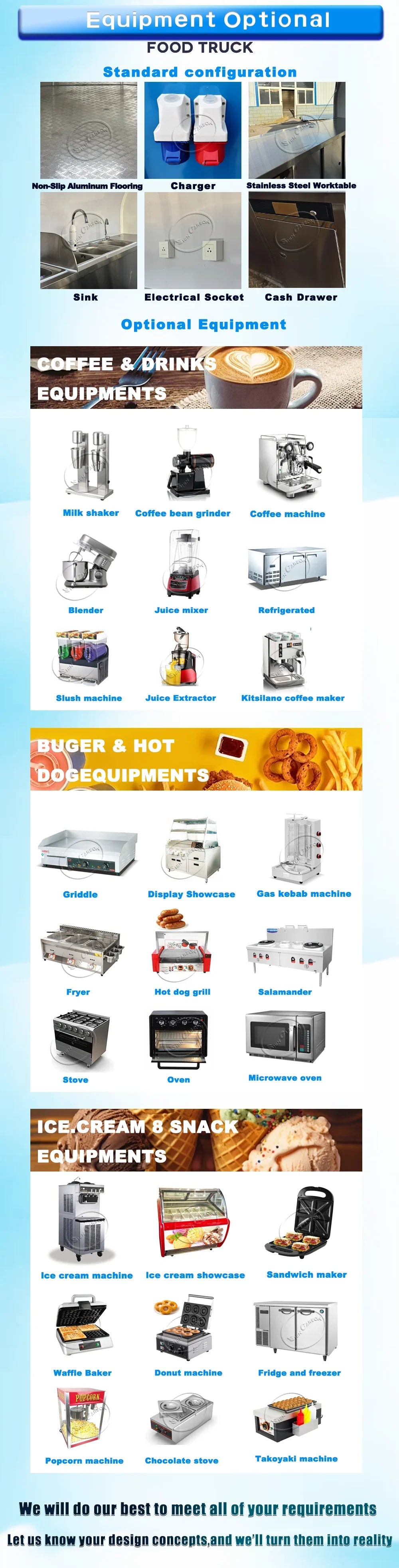 Outdoor Food Trailer for Sale Convenient Flexible Durable Catering Kitchen Trailers Commercial Grade Mobile Kitchen