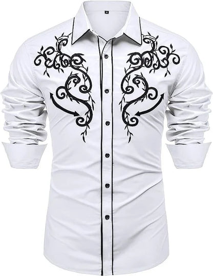 Western Denim Men's Shirt Comfortable and Soft Men's Clothing Long Sleeve Shirt Daily Wear Denim Shirt Fashion Button Design