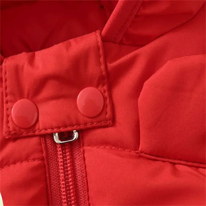 1-6T Winter Baby Girls Boy Clothes Coats Down Cotton Cartoon Hooded Children's Jackets Casual Snowsuit Overalls Toddler Costume