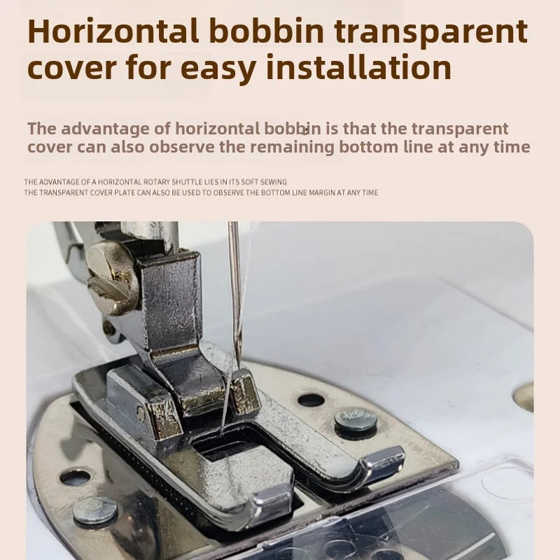 Sewing Machine, 12 Stitches Domestic Sewing Machine, Presser Foot, Overlock Machines, Electric Portable Pedal, Clothes Stitch