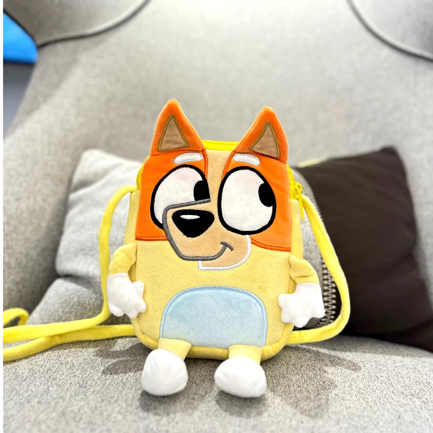 Cute Bluey Family Cartoon Plush Backpack - Children'S Schoolbag, For Kindergarten And Travel, Fun Snack Bag, Great Kids' Gift