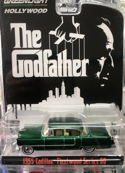 GreenLight 1:64 1955 Cadillac Fleetwo Series 60 godfather Elvis Presley Model Collectible Toy Gift Souvenir Display Ornament