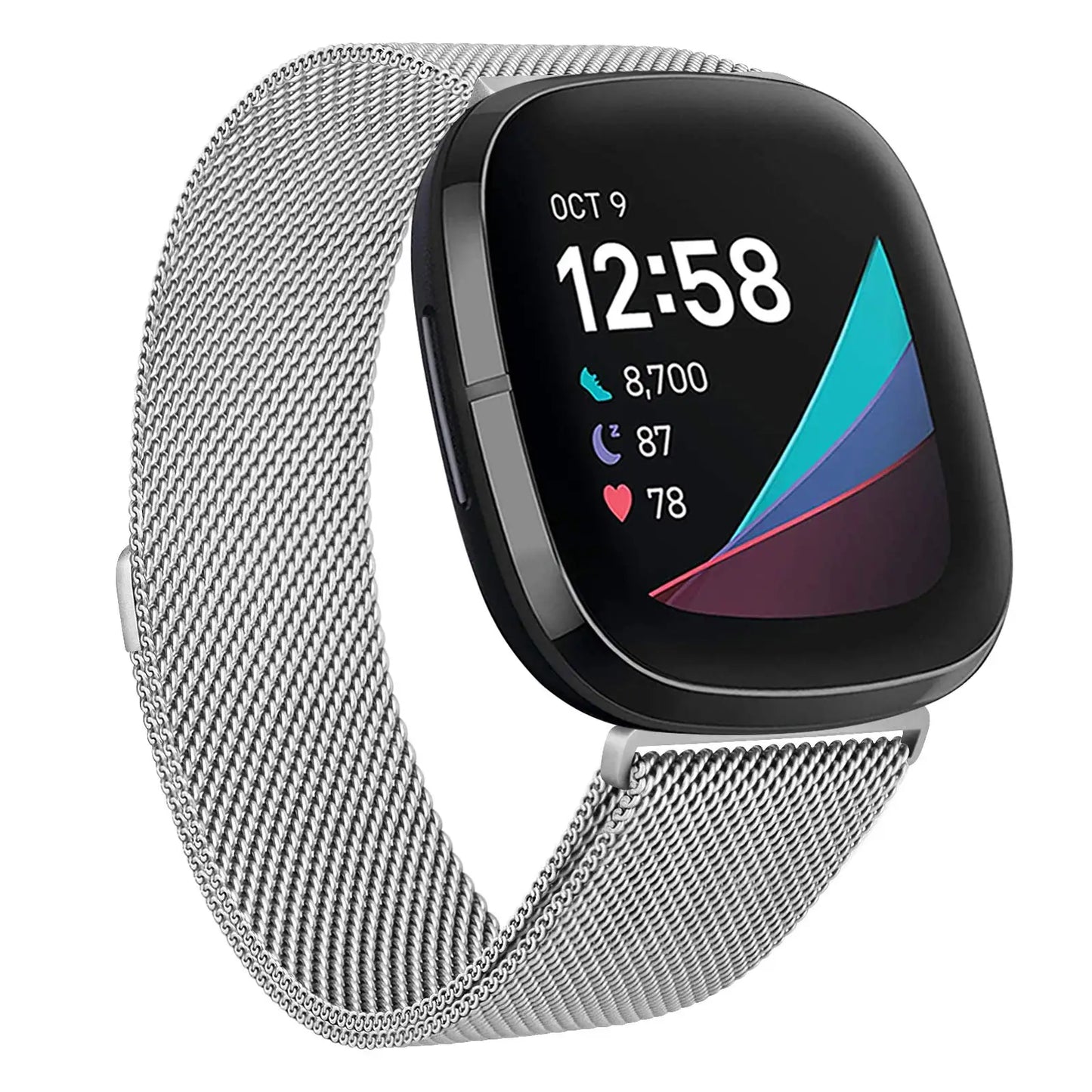 Milanese Loop strap for Fitbit versa 4 3 Band Sense/Lite Magnetic watchband correa Stainless Steel metal Bracelet Fitbit versa 2