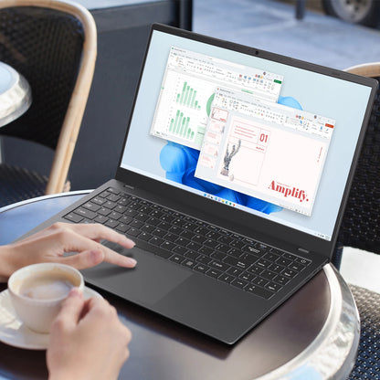 15.6 Inch Business Laptop Notebook PC CPU N5095 16GB RAM 512GB SSD Storage Windows 11 Fingerprint Recognition Backlit Keyboard