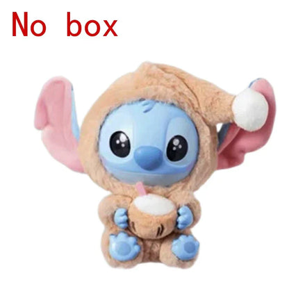 Stitchou Eat Something Before Sleep Series Blind Box Plush Vinyl Toys Cute Doll Replica Mystery Box Bag Pendant Decor Gift