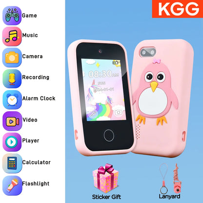 Kids Smart Phone for Girls Boys Kids Cell Phone Toys Dual Camera Music Player 17 Games Toddler Learning Phone Birthday Gifts