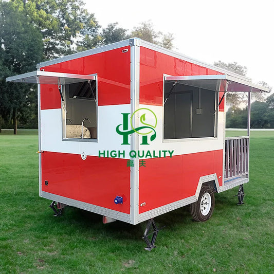 Custom Size Design Mobile Kitchen Food Truck Concession Trailer USA Street Food Truck Pizza Fast Food Trailer