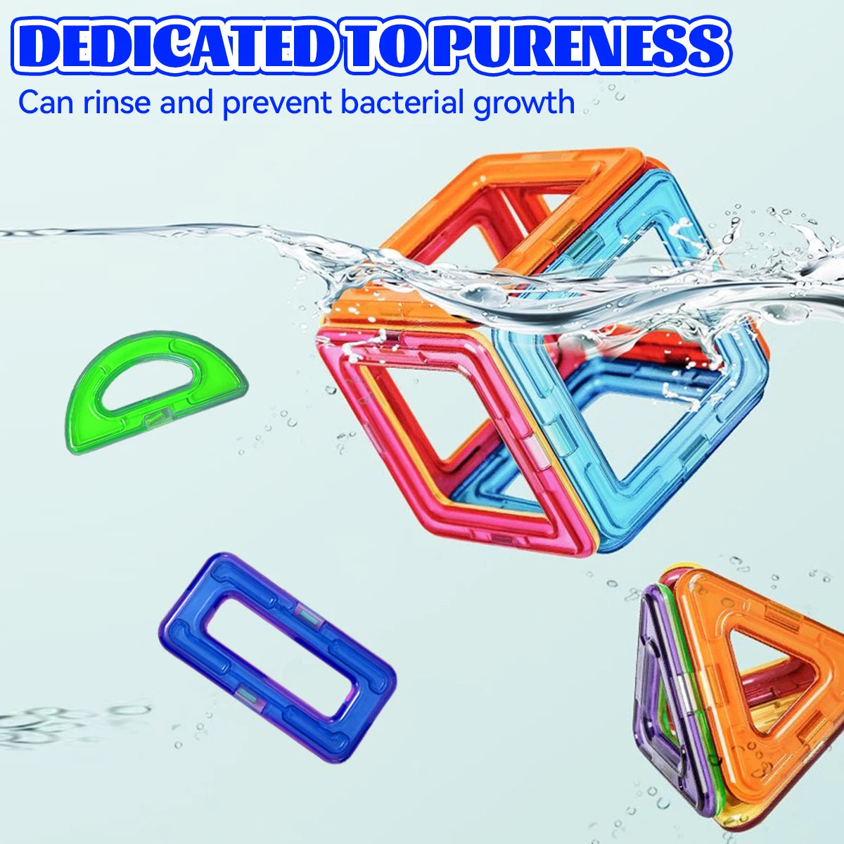 Blocs de construction magnétiques de taille moyenne, jeu de construction magnétique à monter soi-même, jeu de construction pour enfants, cadeau pour enfants, jouet cadeau d'anniversaire ou d'Halloween