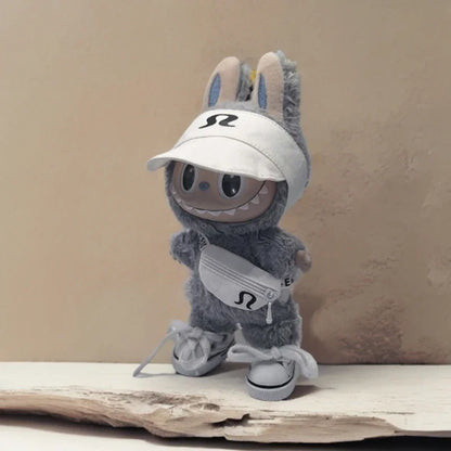 15/17cm Labubu V1 V2 V3 Doll Clothing Fashion Hoodie and Bag Korean Idol Trendy DIY Doll Clothing Accessories Toy Gift