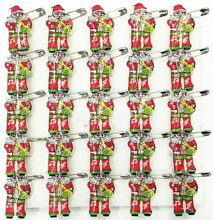 25pcs Party Love LED Flashing Brooch Pin Cartoon Light up Glow Badge Gift Cosplay Navidad Wedding Festival Halloween Christmas