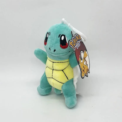 10PC/lot Pokemon Squirtle Charmander Pikachus Bulbasaur Plush Doll 12cm Pendant Stuffed Pendant Keychain Plush Gift Toy