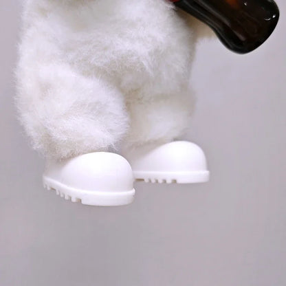 Labubu Doll Shoes For 15-17cm Ropa 3.0 Labubu V1 V2 V3 Rain Boots Colorful Beach Shoes Sitting Party Accessories