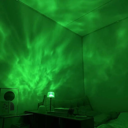 High Footed LED Atmosphere Desk Lamp Water Ripple Touch/Remote Control Projection Night Light Non-slip Bottom Romantic
