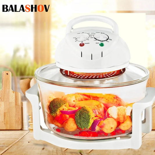 12L Air Fryer, 1400W Electric Hot fryer Oven Oilless Cooker with Touch Control & Nonstick Basket & Visible Window, Family Size