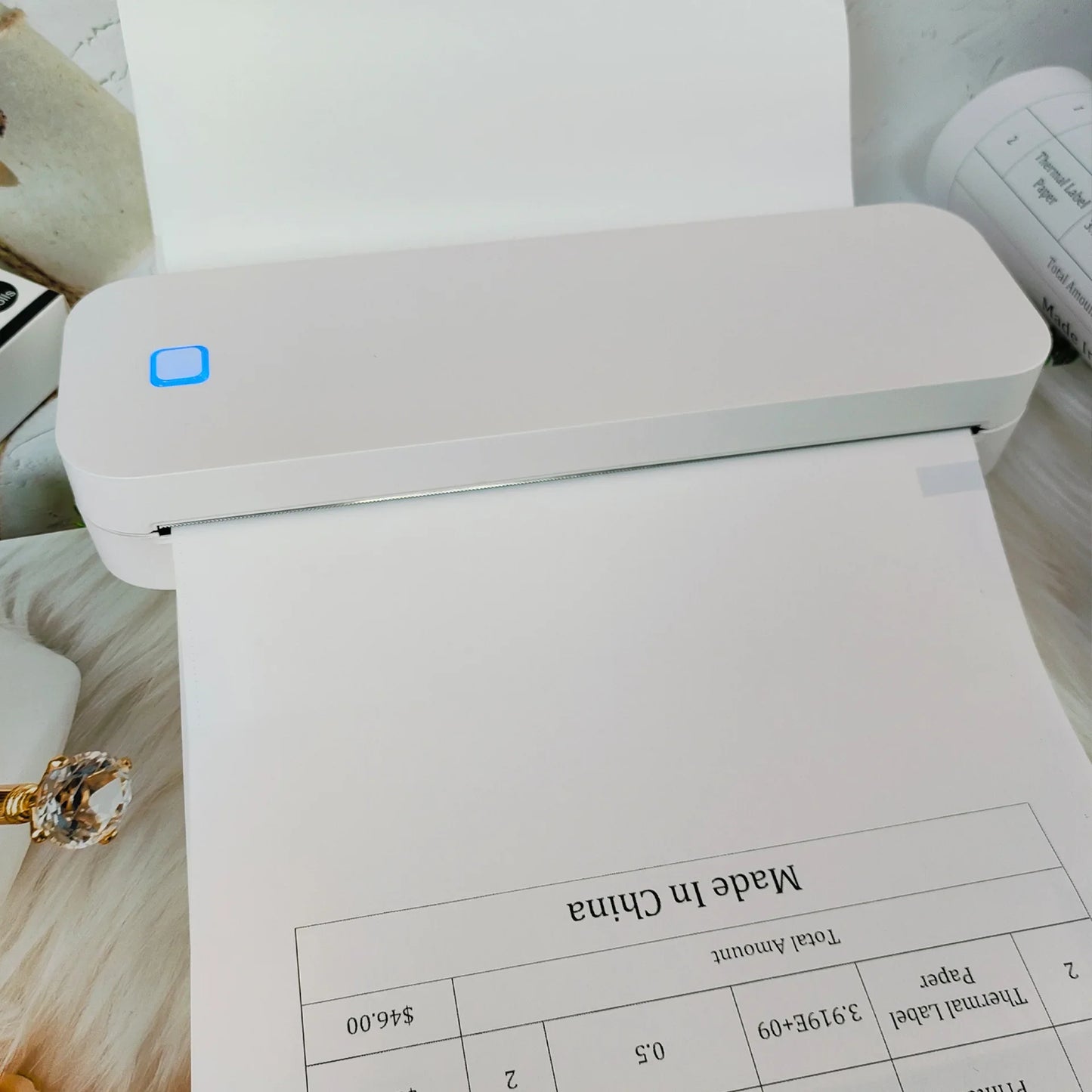 Portable A4 thermal printer Inkless Bluetooth Tattoo Stencil Printer Compatible with iOS Android&Laptop for Office Car Home