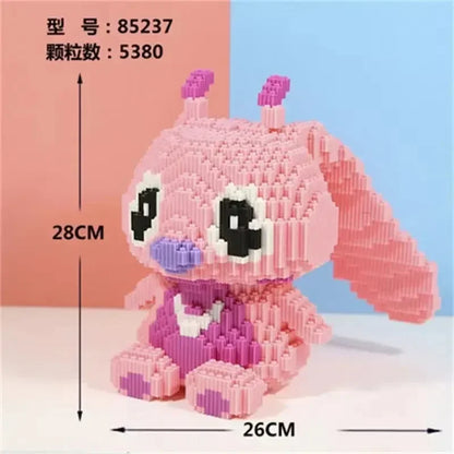 Large Stitch Building Block Assembly Toy, DIY Children's Toy, Birthday Gift, 3D Puzzle, Desktop Decoration, 30cm