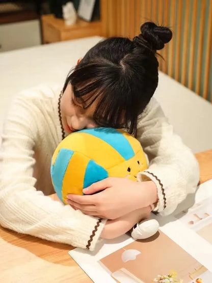 Peluche Jellycat, nouvelle poupée de volley-ball, jouet fait main, poupée de dessin animé mignon, coussin, cadeau d'anniversaire pour enfant