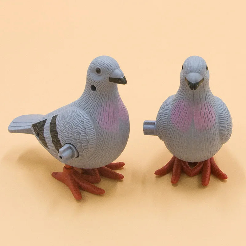 New Kids Clockwork Toy Jumping Pigeon Simulation Animal Cute Winding Will Jump Baby Toys 2-4 Years Old Gift