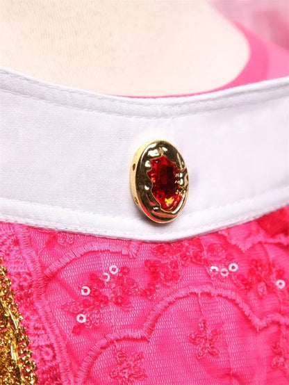 Fantasy Girls Sleeping Beauty Aurora Cosplay Princess Dress Kids Halloween Carnival Birthday Costume Party Clothing 3-10Years