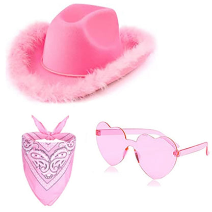 Ensemble de lunettes de Cowboy, Bandana, Costume de fête d'enterrement de vie de jeune fille