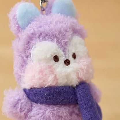 New 10Cm Bt21Ed Baby Series Kawaii Anime Rj Cooky Plush Keychain Cute Cartoon Plush Pendant Doll Toy Bag Accessories Girl Gift