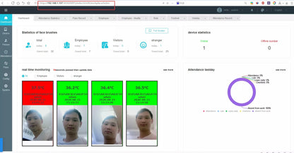 HFSecurity FR05 5 ''Android accès par empreinte digitale reconnaissance faciale temps de présence Machine système de contrôle d'accès de porte