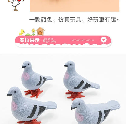 New Kids Clockwork Toy Jumping Pigeon Simulation Animal Cute Winding Will Jump Baby Toys 2-4 Years Old Gift