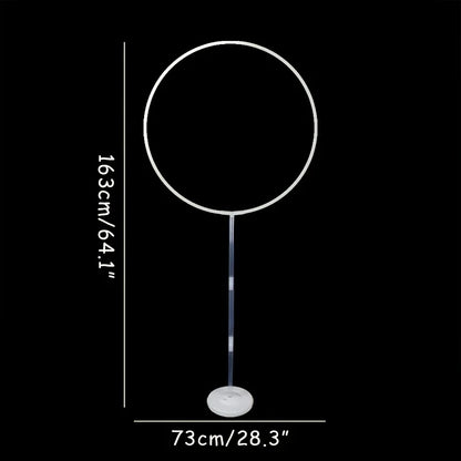 1/2set Round Balloon Stand Arch Balloons Wreath Ring For Wedding Decoration Baby Shower Birthday Party Christmas Ballon Garland