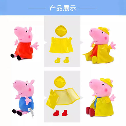 Genuine Peppa Pig Jumping Into Mud Pits George Peppa Cute Cartoon Plush Toy Doll Pillow Ornament Children's Birthday Gift Toy