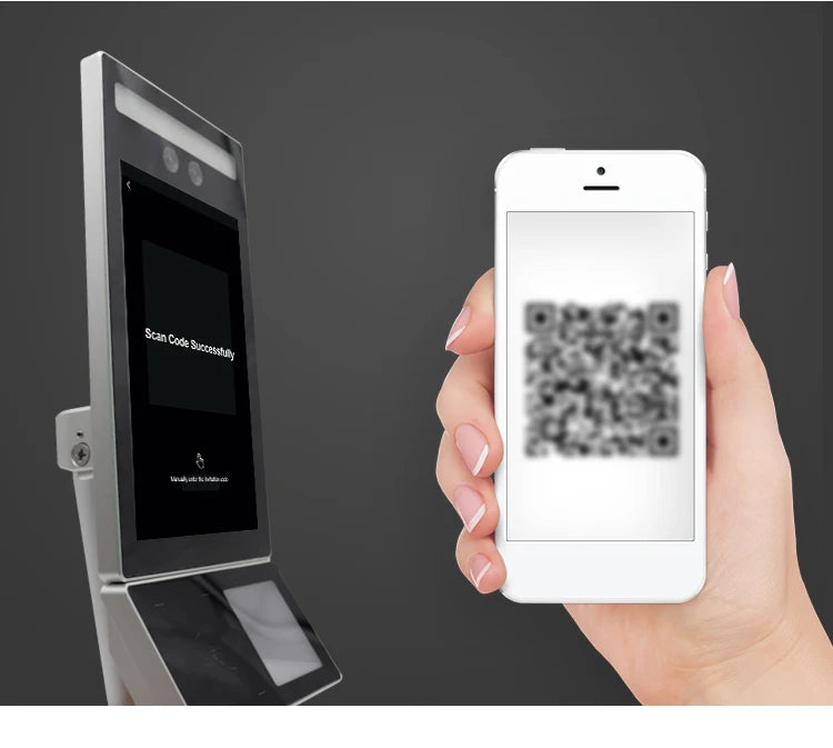 Meilleure vente qualité montage mural 8 pouces reconnaissance faciale dispositif de contrôle d'accès biométrique contrôle d'accès NFC contrôle d'accès QR