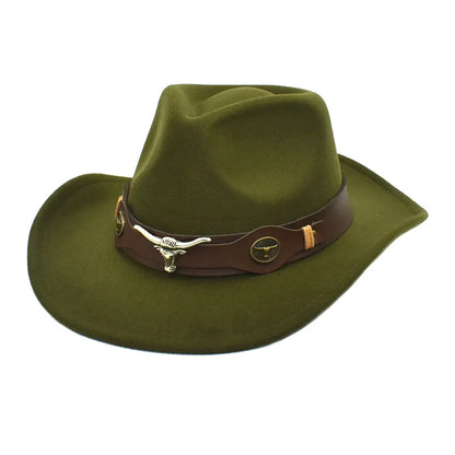 Cowboy hat various accessories cowboy hat monochrome felt hat men and women outdoor hat rider hat шляпа женская