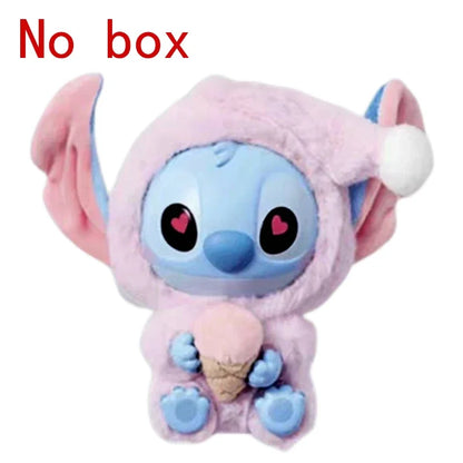 Stitch Eat Something Before Sleep Series Blind Box Plush Vinyl Toys Cute Doll Replica Mystery Box Bag Pendant Decor Gift