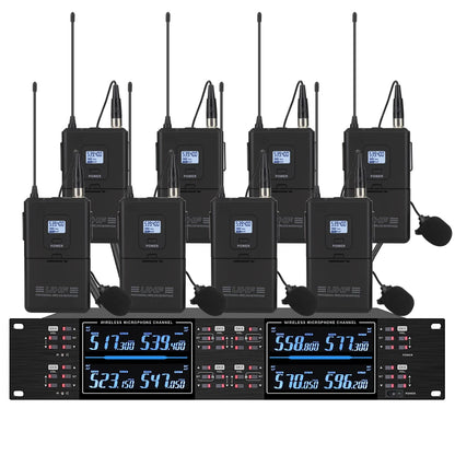 KATELEIYU UHF High end karaoke stage performance, wedding family KTV, party professional 8-channel wireless microphone system