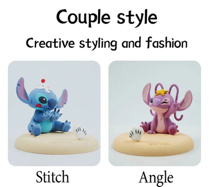 Stitch Mobile Phone Holder Decoration Ornament Creative Furniture Kawaii Environmentally Office Desktop Small Ornament Gift