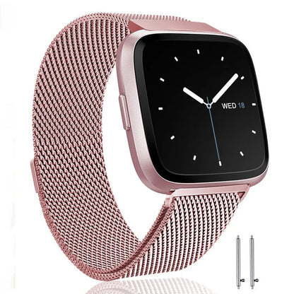 Metal Loop Strap For Fitbit Versa 2 Lite Sense Band Wrist  Replacement Magnetic Bracelet For fit bit versa 3 4 blaze Watchband