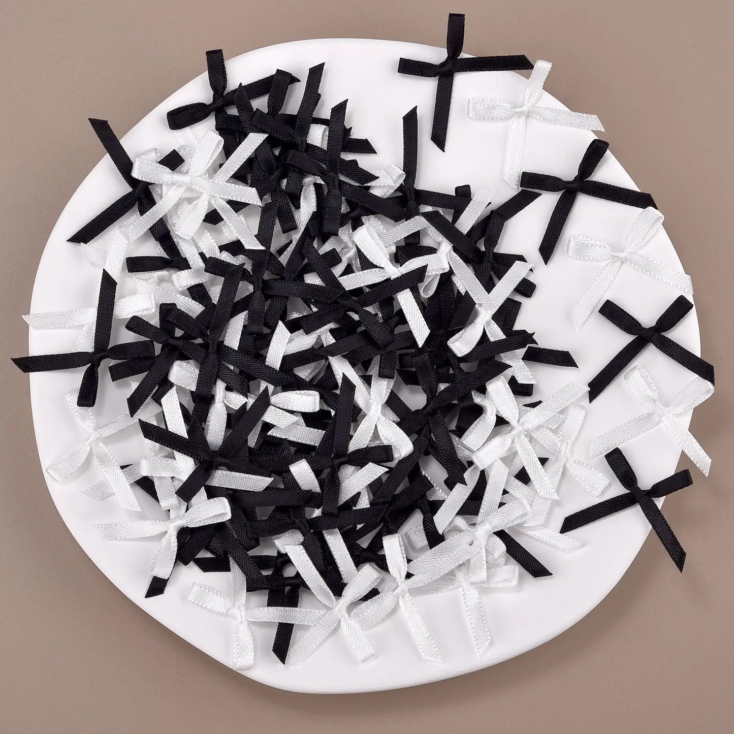 100pcs Mini Ribbon Bow Flower Satin Bows Ties DIY Crafts Embellishment Crafts Accessory Christmas Decoration Supplies