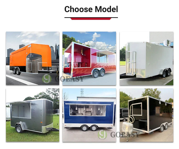 Modern Mobile Food Truck Pink Concession Trailer Ice Cream Cart Stainless Kitchen Hot Dog Pizza Van Juice Snack Bar