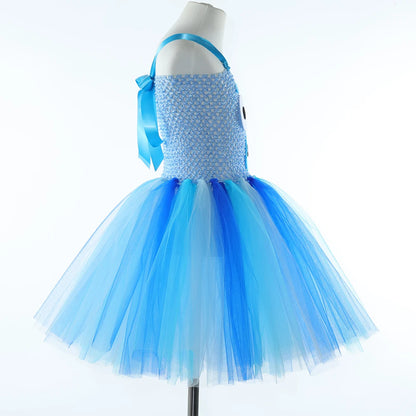 Costume pour filles, robe tutu de chien de berger de dessin animé,  costumes de chiot de chien d'animal pour enfants, déguisement de fête d'Halloween pour tout-petits