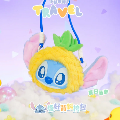 New Genuine Stitch Funny Travel Series Crossbody Bag Vinyl Face Bags Blind Box Trendy Toys Guaihaobei Stitch Mystery Box As Gift