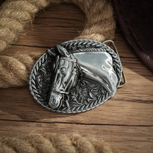 Boucle de ceinture western initiale vintage-Cowboy Rodeo argent grande boucle de ceinture pour hommes femmes