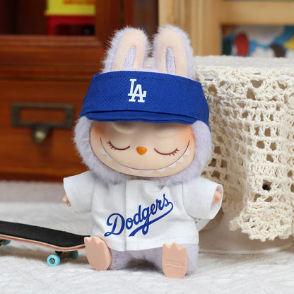 For 15/17cm Labubu Baseball Set Fashion Clothing Cute Doll Clothes Labubu V1 V2 V3 Sitting Party Diy toy Accessories girl Gift