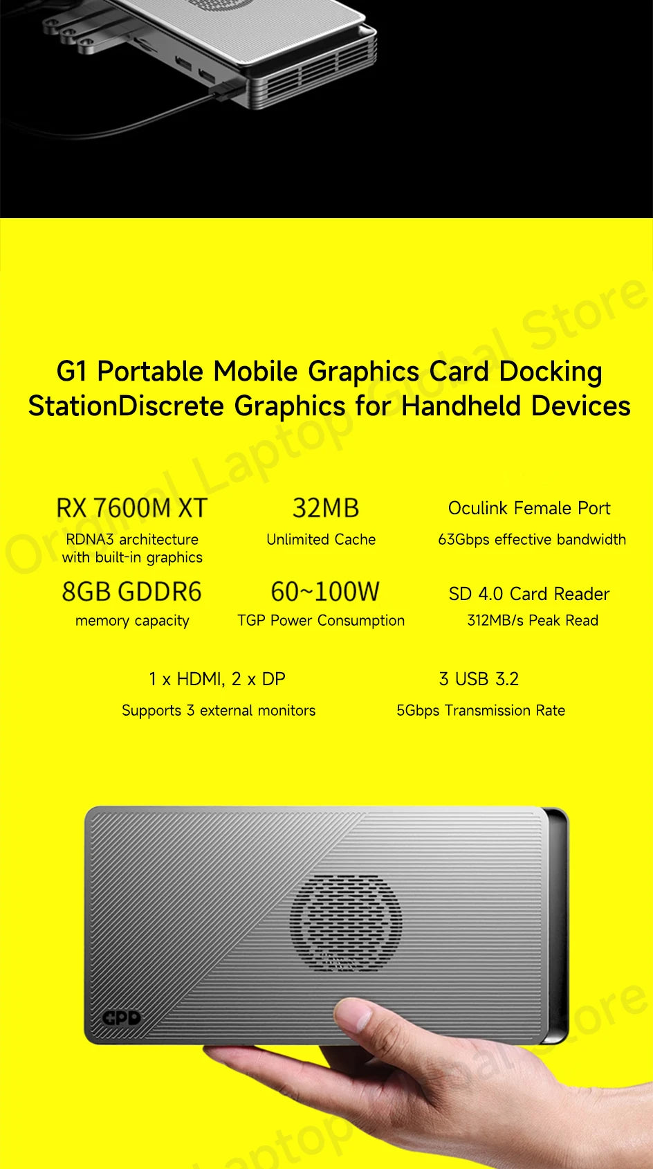 GPD WIN 4 2025 AMD Ryzen™ AI 9 HX 370/ AMD Ryzen 7 8840U Processor 32GB RAM 1TB/2TB Hard Drive 6-inch Pocket Mini PC Laptop