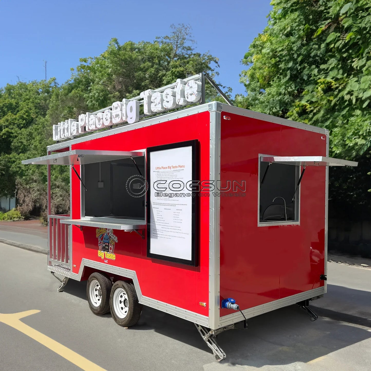 Customized Commercial Food Trucks Concession Food Trailers Street Mobile Food Trucks Fast Food Trailers For Sale USA Europe