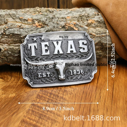 Ceinture ajustable en cuir style cowboy western, style punk, estampage en alliage, boucle de ceinture rétro américaine pour homme, accessoire de mode