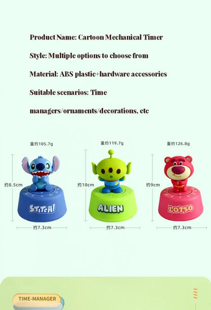 Stitch Cute Cartoons Cute Pet Stitch Timer Student Self-Discipline Learning Times Management Kitchen Machinery Timing Reminder