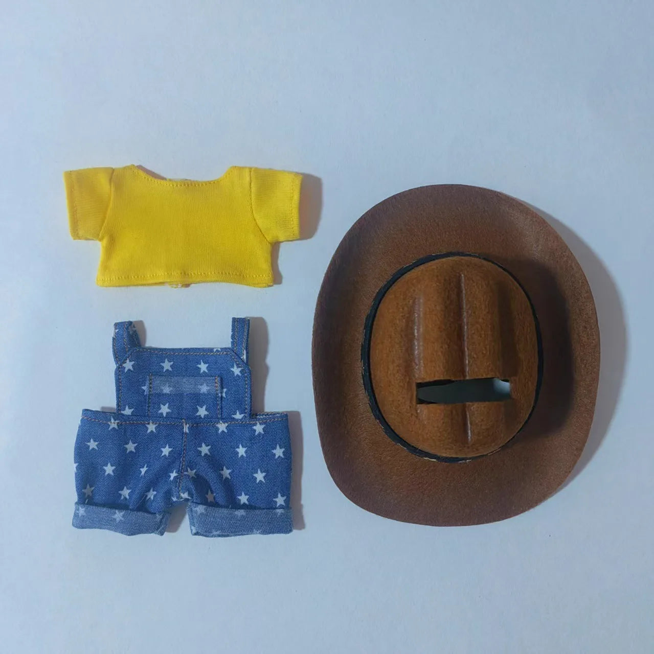 Tenue de poupée Labubu de 15 à 17 cm - Ensemble de vêtements style cowboy avec chapeau et accessoires | Accessoires Labubu | Labubu