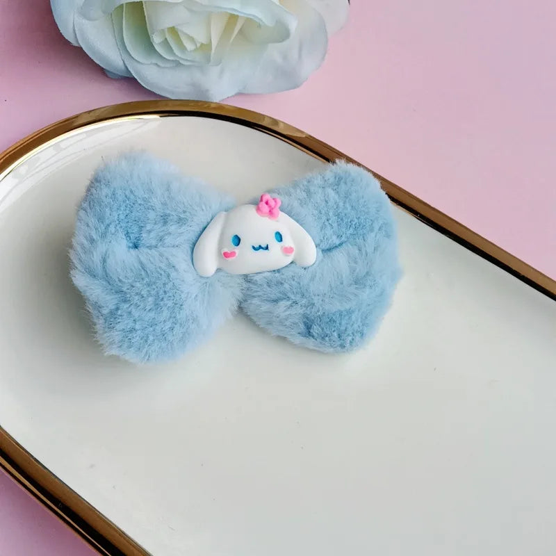 Kawaii Hair Accessories Side Clips That Won Hurt Hair Cute Cartoon Kuromi With Multiple Colors Choose Two Designs Girl Gift Toy