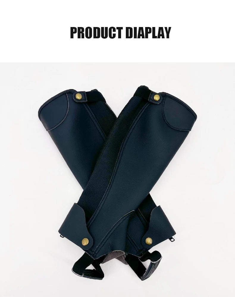 Equestrian Legging Horse Riding Equipment Pirate Knight Equestrian Boot Cover Faux Leather Gaiter Medieval Renaissance Steampunk