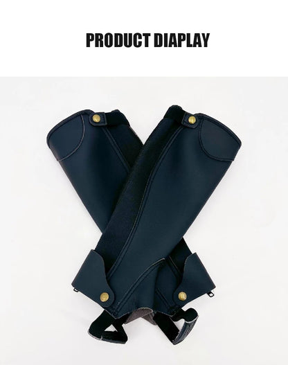 Equestrian Legging Horse Riding Equipment Pirate Knight Equestrian Boot Cover Faux Leather Gaiter Medieval Renaissance Steampunk